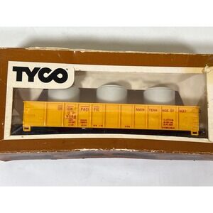 Tyco Gondola Car Union Pacific Pipe Load HO Scale Train Model‎ Railroad 341B